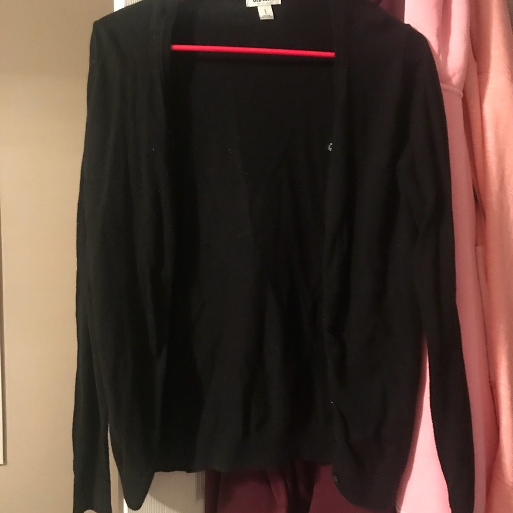 Black button up cardigan